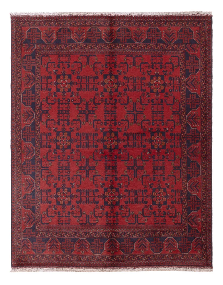 Afghanske tepper - Kunduz - 224 x 177 cm - rød