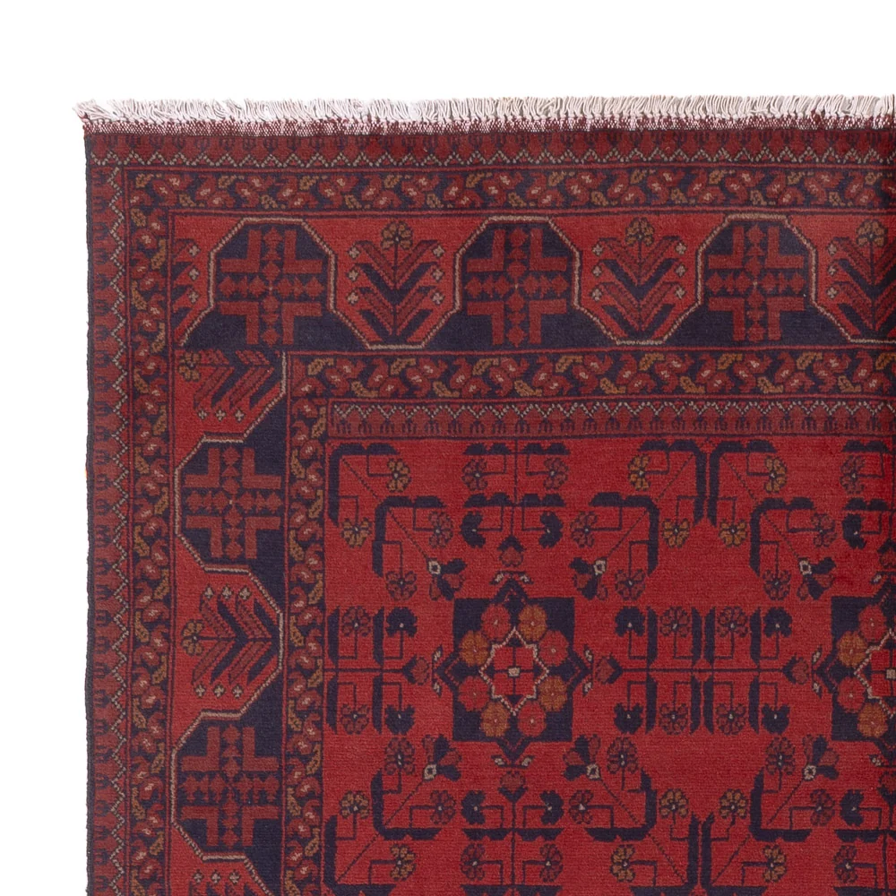 Afghanske tepper - Kunduz - 224 x 177 cm - rød
