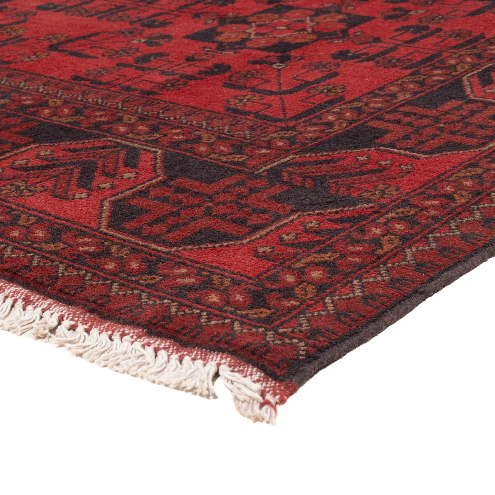 Afghanske tepper - Kunduz - 224 x 177 cm - rød
