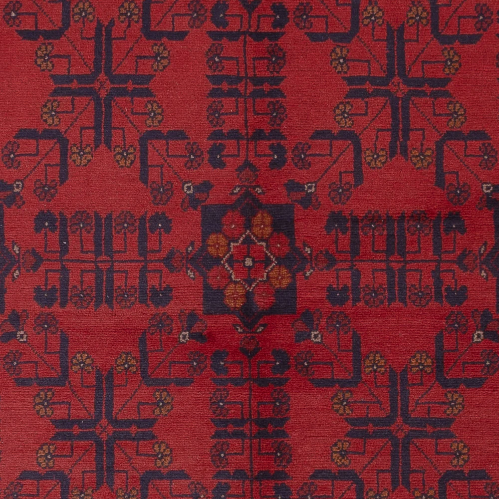 Afghanske tepper - Kunduz - 224 x 177 cm - rød