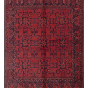 Afghanske tepper - Kunduz - 224 x 177 cm - rød
