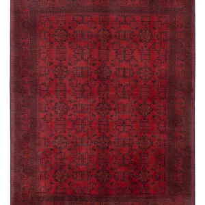 Afghanske tepper - Kunduz - 225 x 178 cm - rød