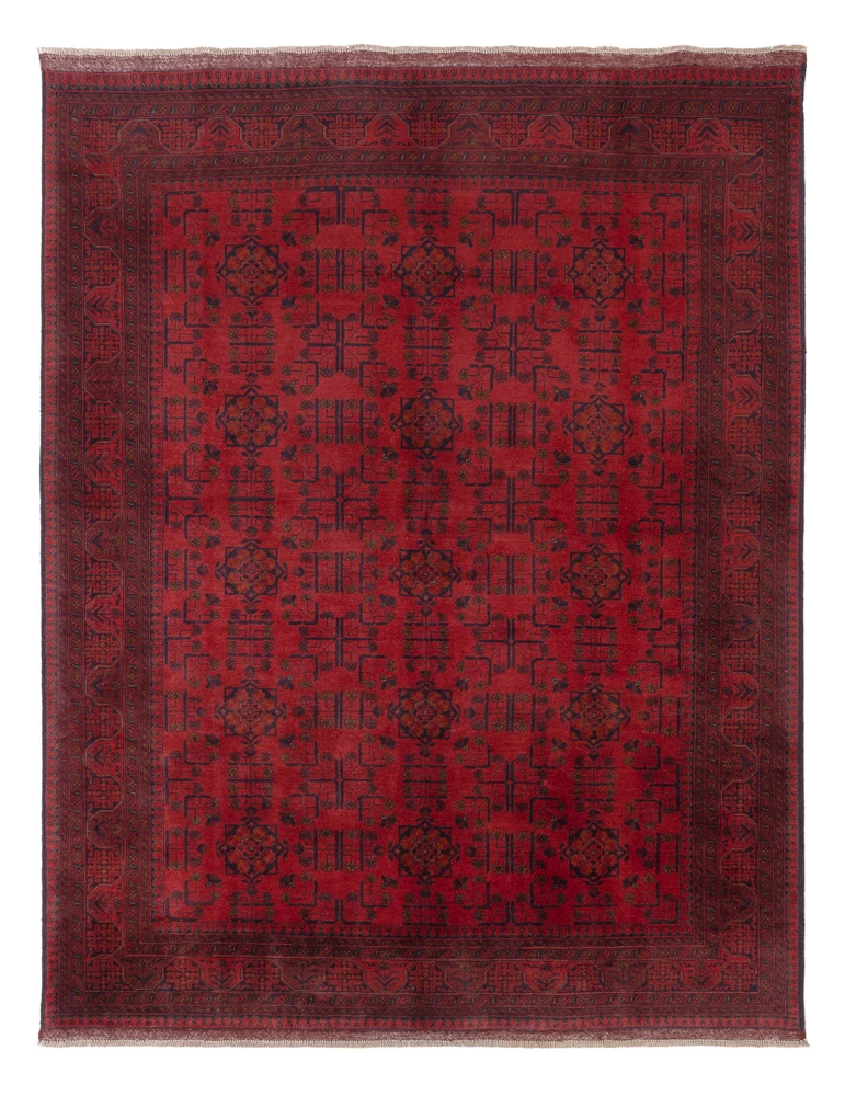 Afghanske tepper - Kunduz - 225 x 178 cm - rød