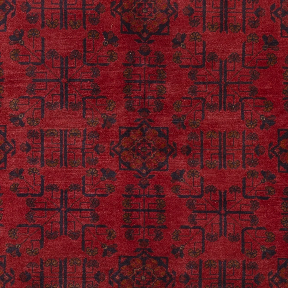 Afghanske tepper - Kunduz - 225 x 178 cm - rød