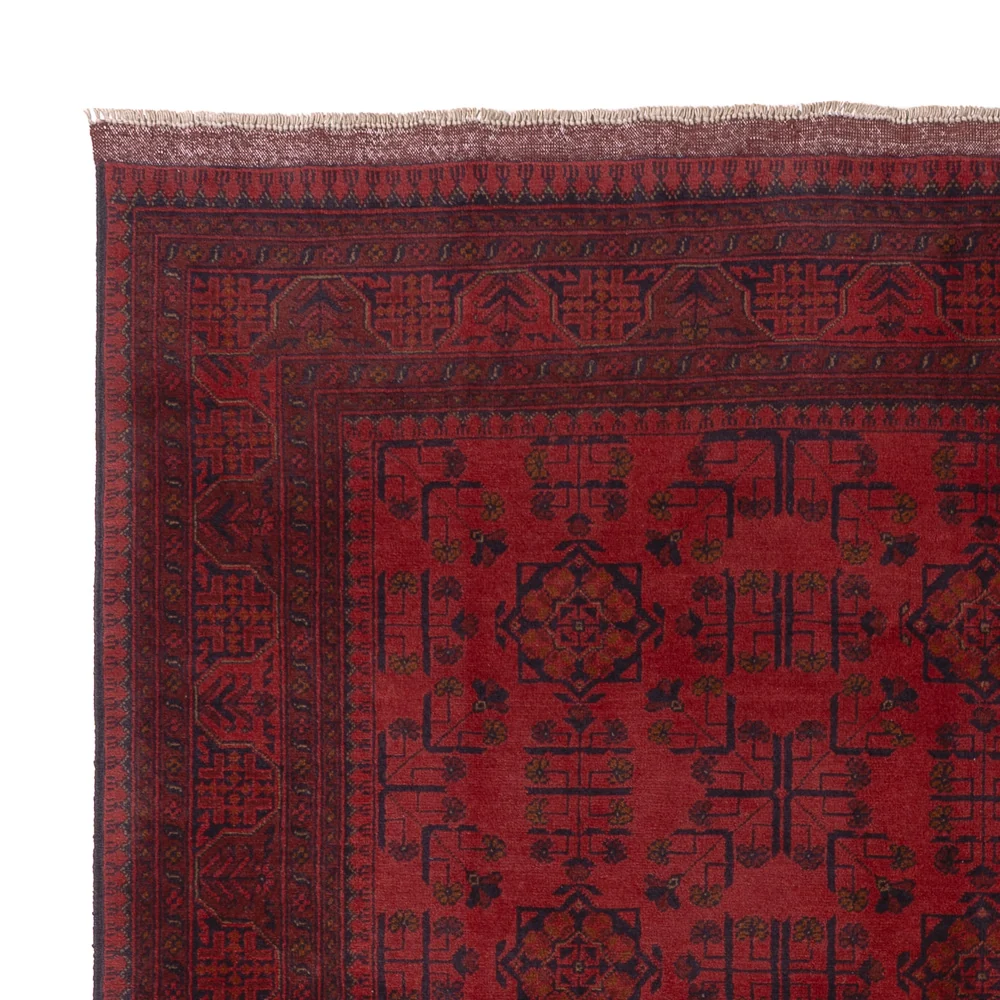 Afghanske tepper - Kunduz - 225 x 178 cm - rød