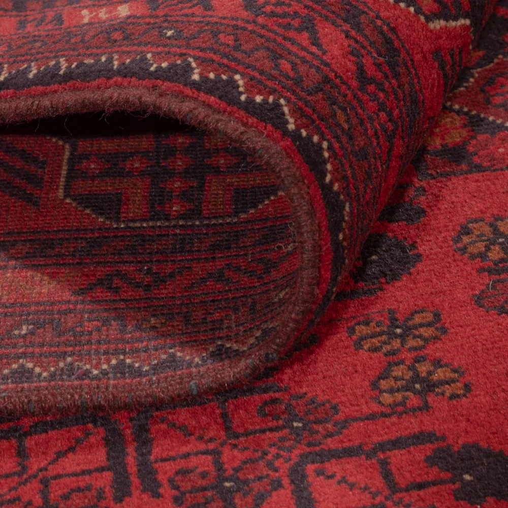 Afghanske tepper - Kunduz - 227 x 171 cm - rød