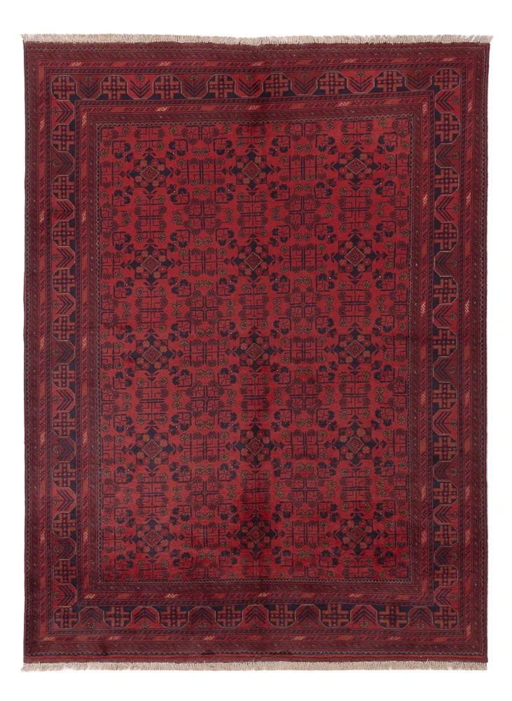 Afghanske tepper - Kunduz - 227 x 171 cm - rød