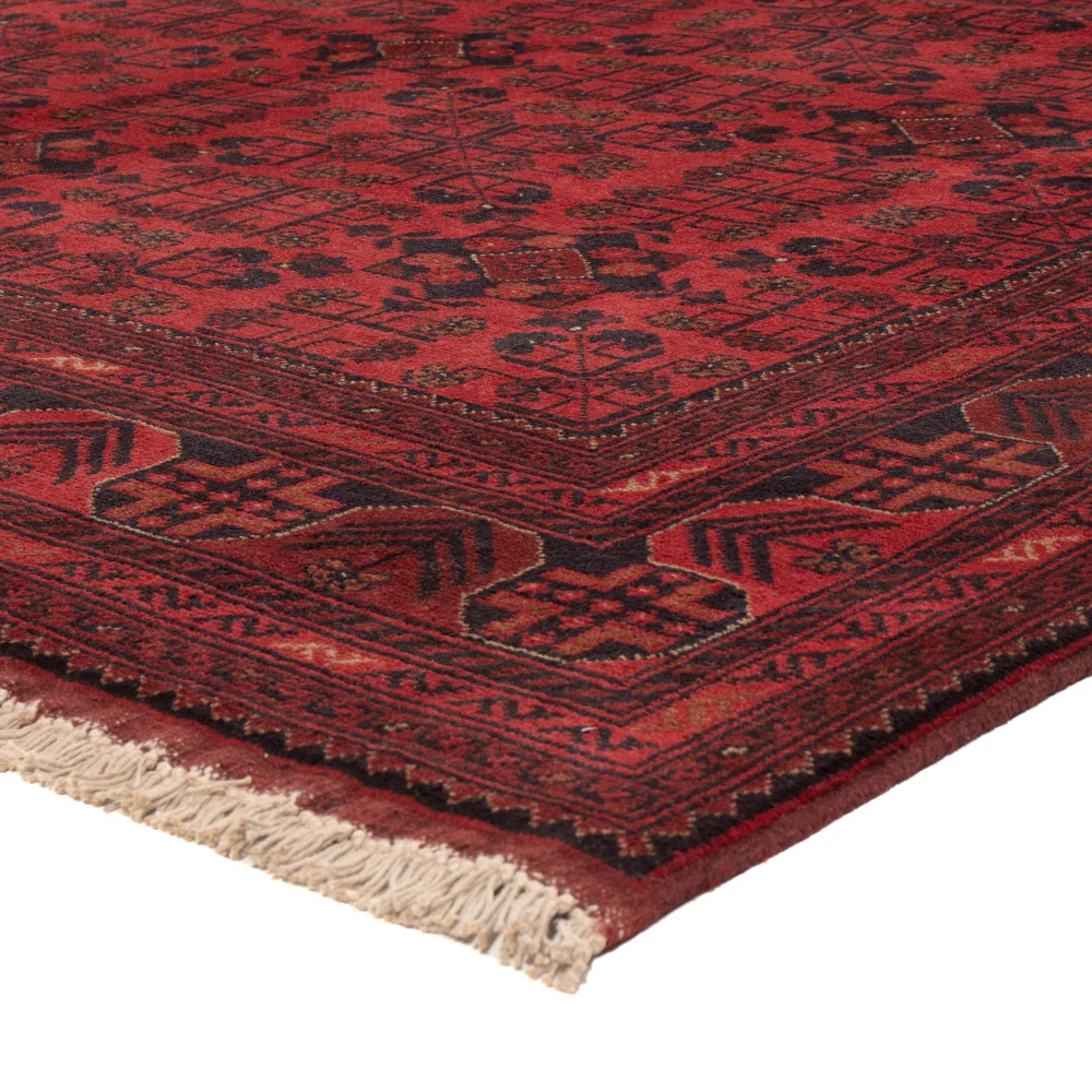 Afghanske tepper - Kunduz - 227 x 171 cm - rød