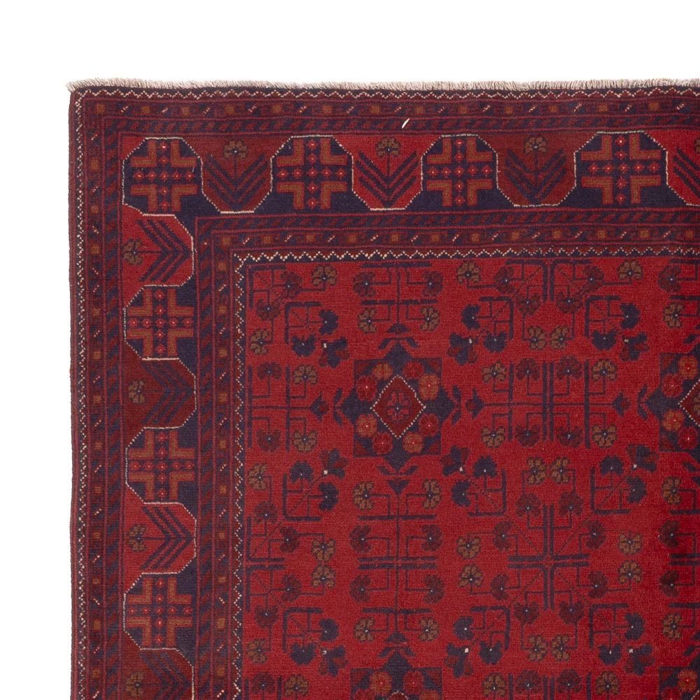 Afghanske tepper - Kunduz - 227 x 174 cm - rød
