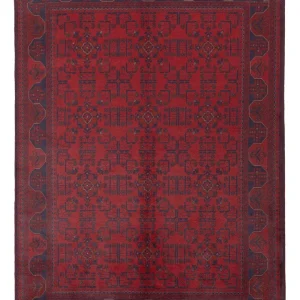Afghanske tepper - Kunduz - 229 x 177 cm - rød