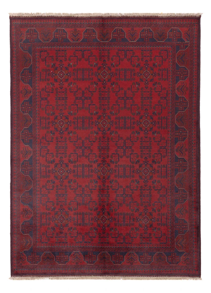 Afghanske tepper - Kunduz - 229 x 177 cm - rød