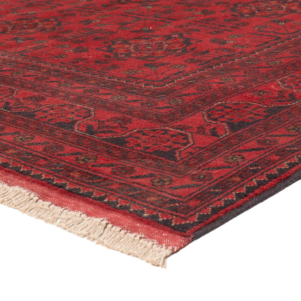 Afghanske tepper - Kunduz - 229 x 177 cm - rød