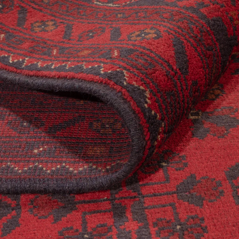 Afghanske tepper - Kunduz - 229 x 177 cm - rød