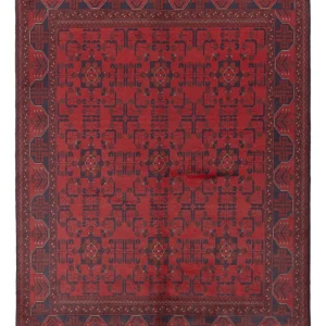 Afghanske tepper - Kunduz - 230 x 171 cm - rød