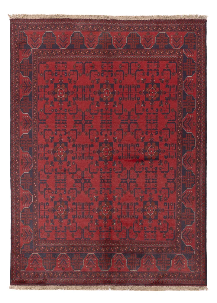 Afghanske tepper - Kunduz - 230 x 171 cm - rød