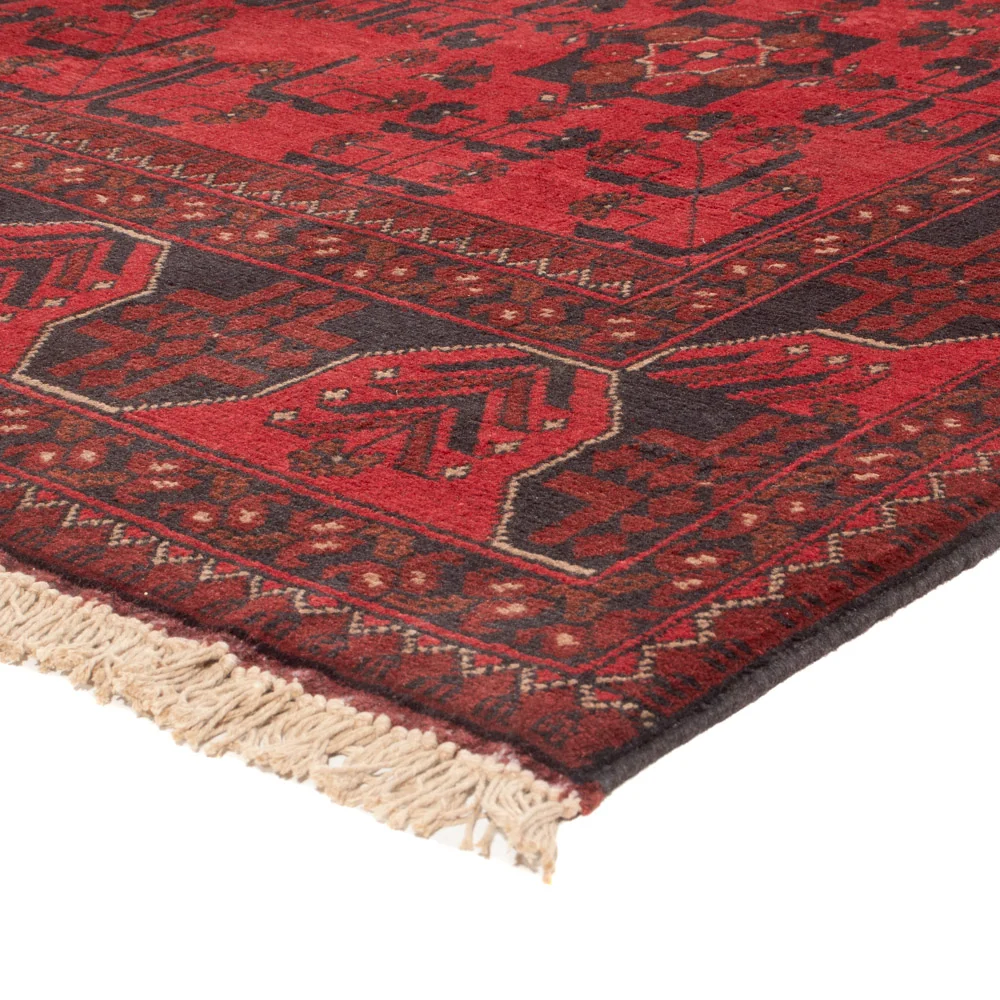 Afghanske tepper - Kunduz - 230 x 171 cm - rød