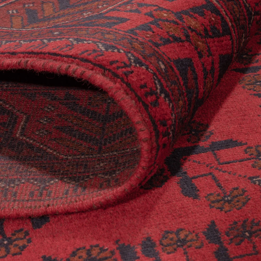 Afghanske tepper - Kunduz - 231 x 173 cm - rød