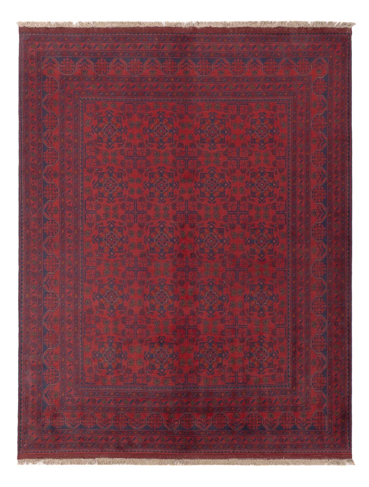 Afghanske tepper - Kunduz - 231 x 176 cm - rød