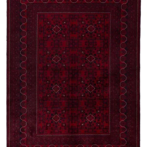 Afghanske tepper - Kunduz - 233 x 170 cm - mørk rød
