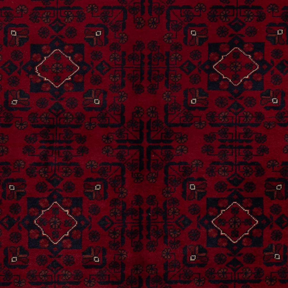 Afghanske tepper - Kunduz - 233 x 170 cm - mørk rød