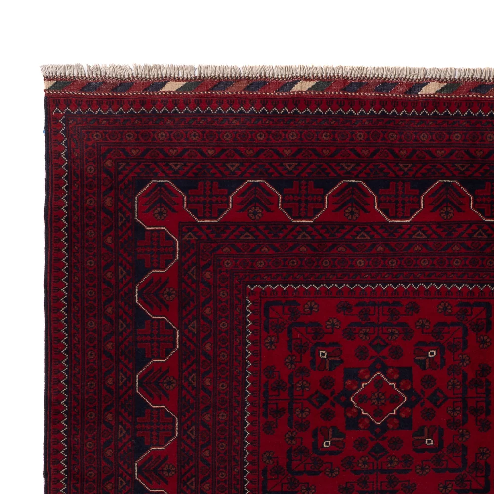 Afghanske tepper - Kunduz - 233 x 170 cm - mørk rød