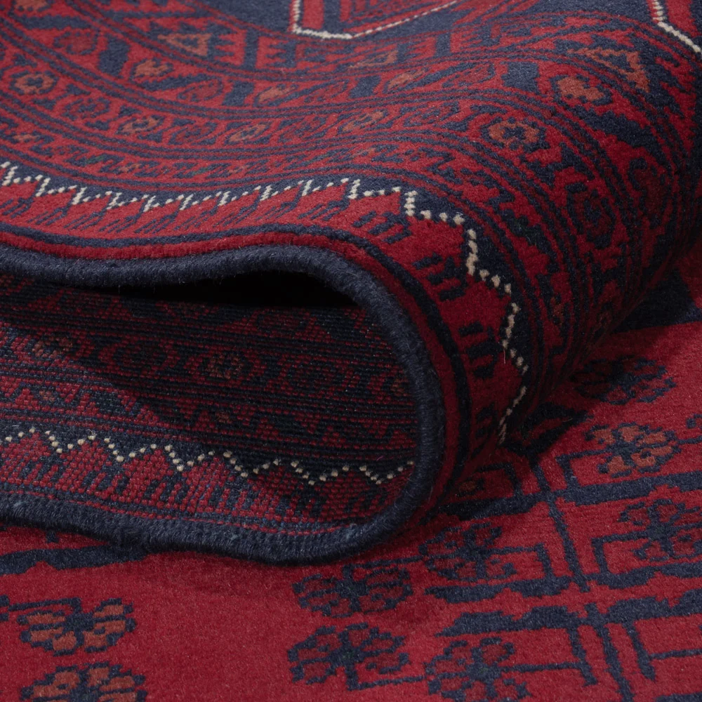 Afghanske tepper - Kunduz - 233 x 170 cm - mørk rød