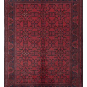Afghanske tepper - Kunduz - 233 x 171 cm - rød