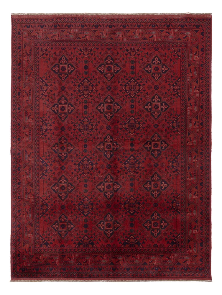 Afghanske tepper - Kunduz - 233 x 171 cm - rød