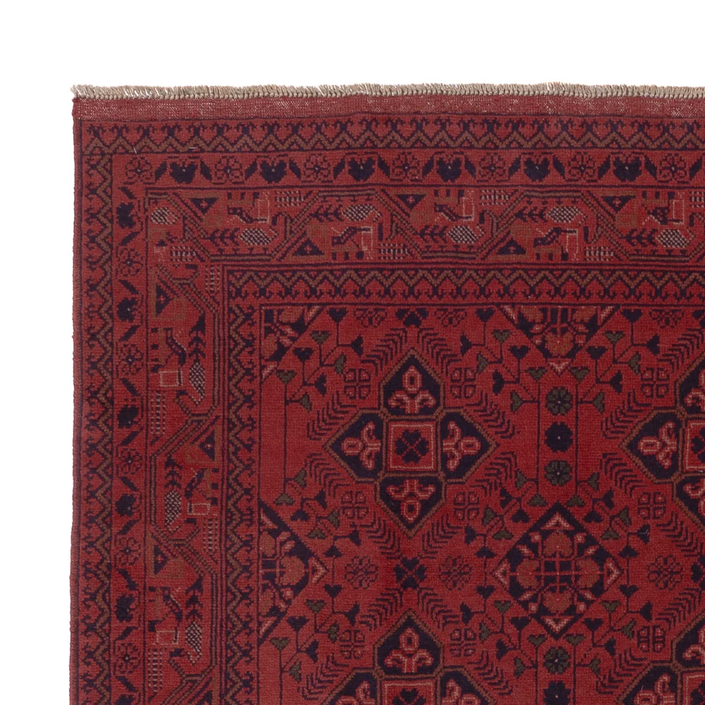 Afghanske tepper - Kunduz - 233 x 171 cm - rød