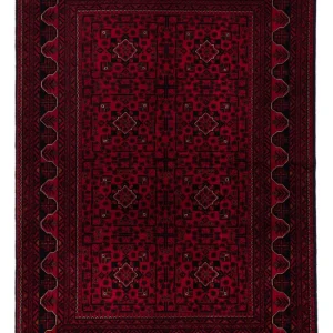 Afghanske tepper - Kunduz - 234 x 163 cm - mørk rød