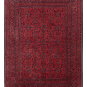 Afghanske tepper - Kunduz - 234 x 170 cm - rød