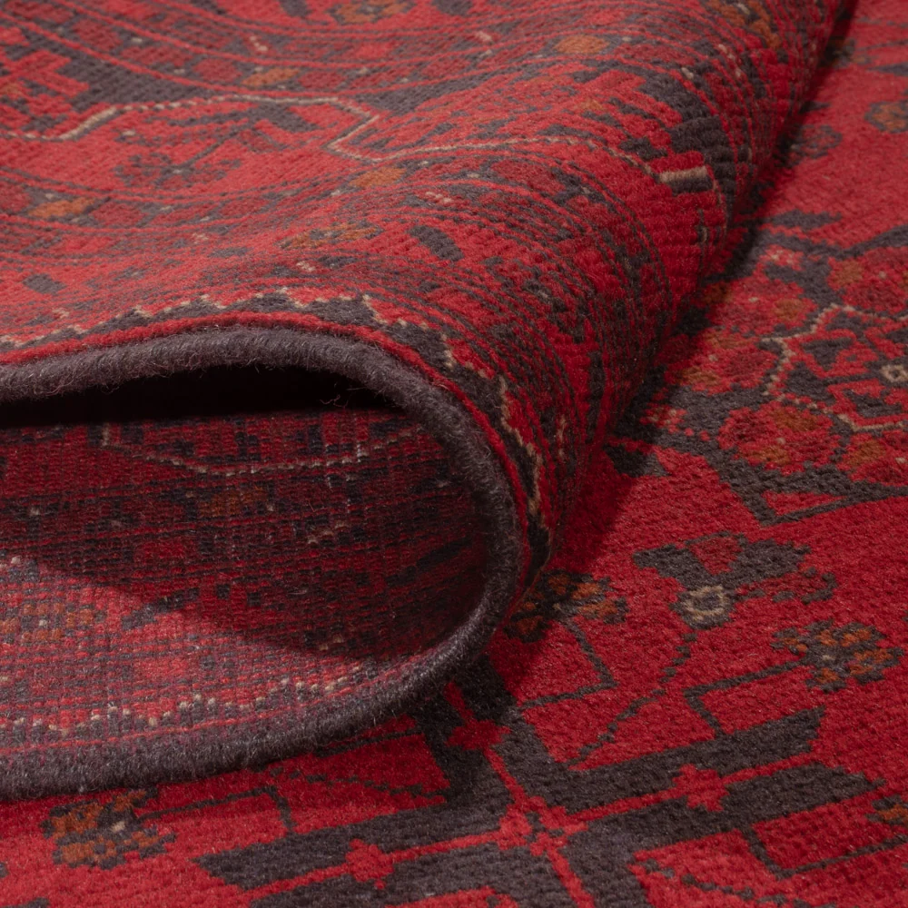 Afghanske tepper - Kunduz - 234 x 170 cm - rød