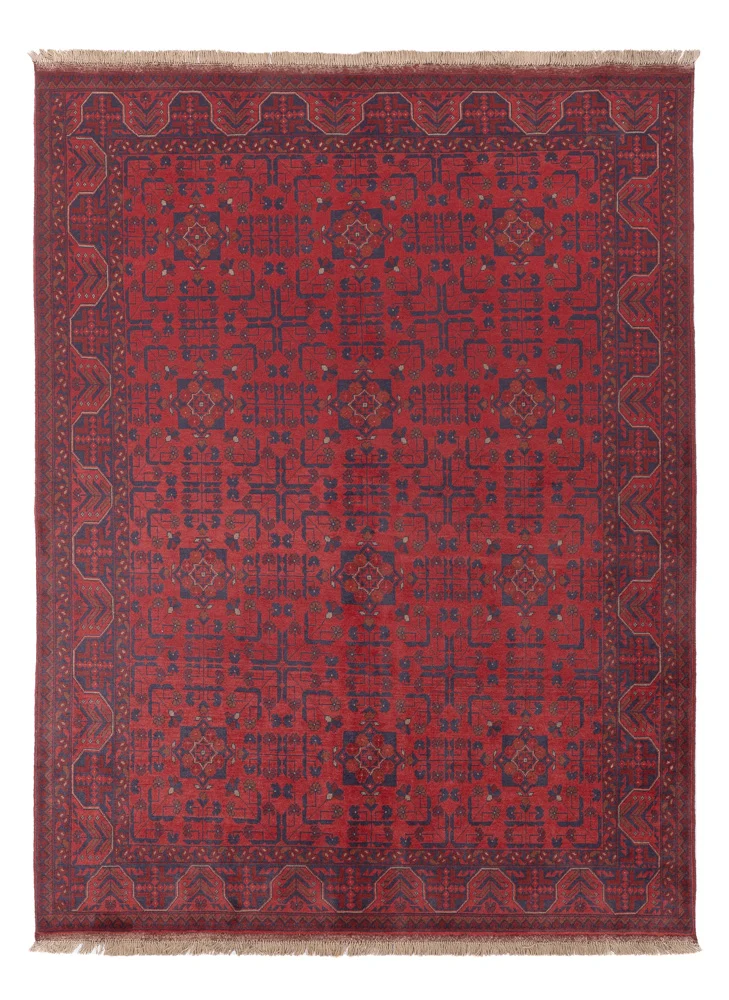 Afghanske tepper - Kunduz - 234 x 171 cm - rød