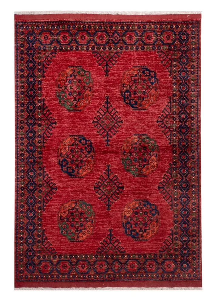 Afghanske tepper - Kunduz - 234 x 172 cm - rød