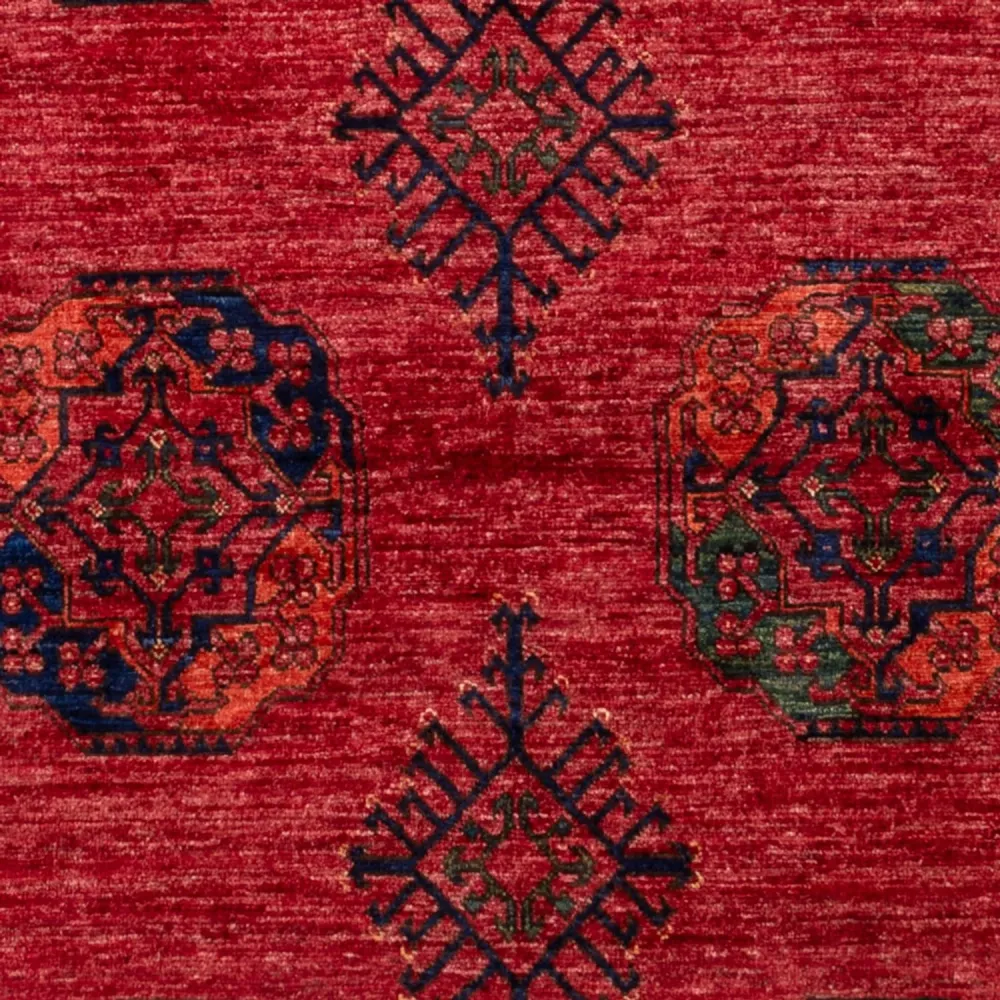 Afghanske tepper - Kunduz - 234 x 172 cm - rød