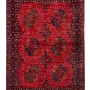 Afghanske tepper - Kunduz - 234 x 172 cm - rød