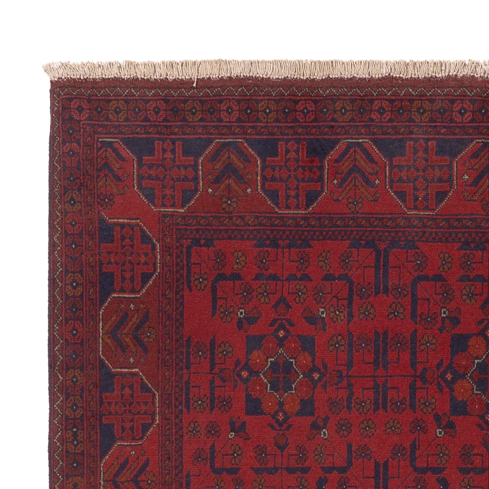 Afghanske tepper - Kunduz - 234 x 175 cm - rød