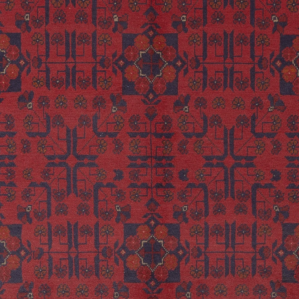 Afghanske tepper - Kunduz - 234 x 175 cm - rød
