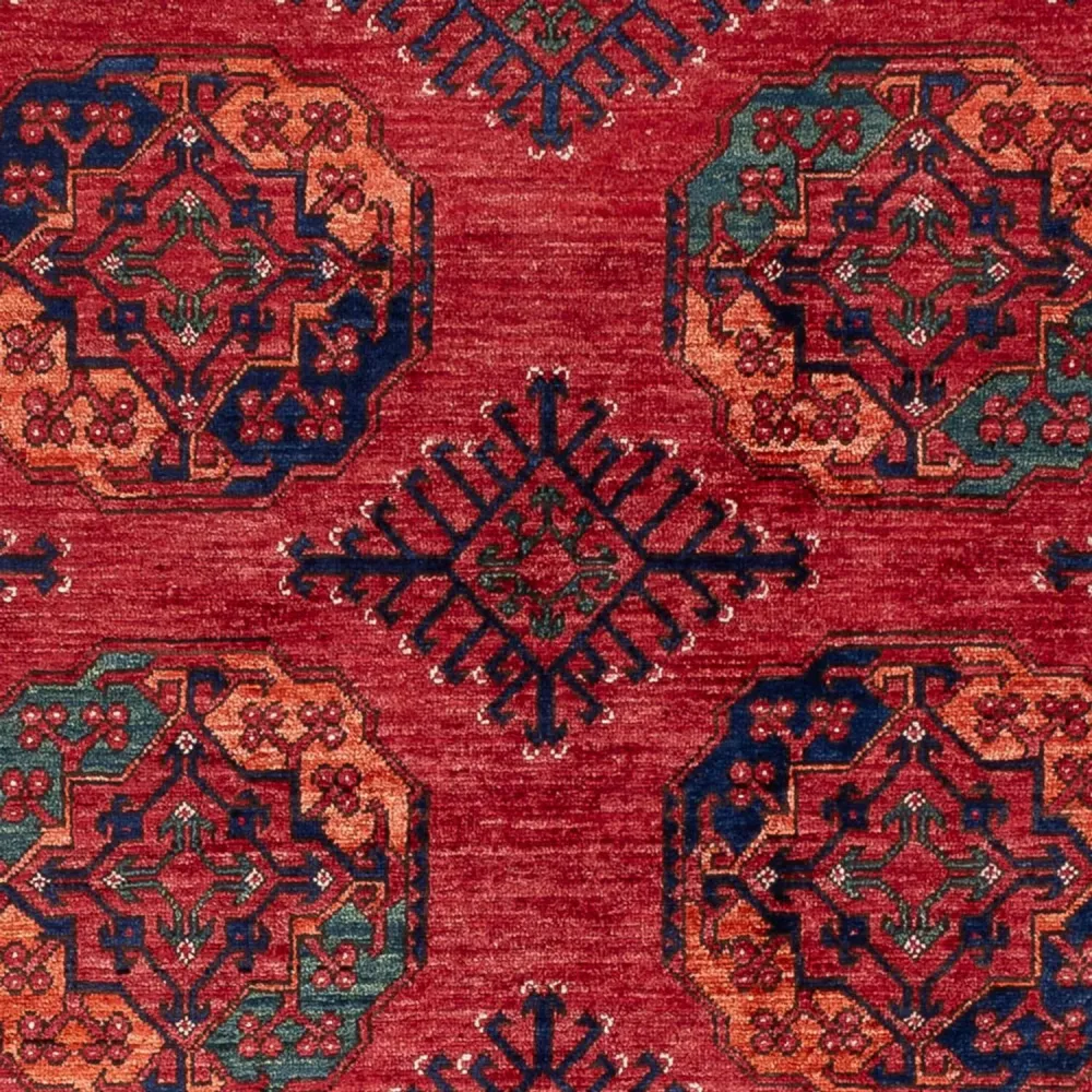 Afghanske tepper - Kunduz - 234 x 176 cm - rød
