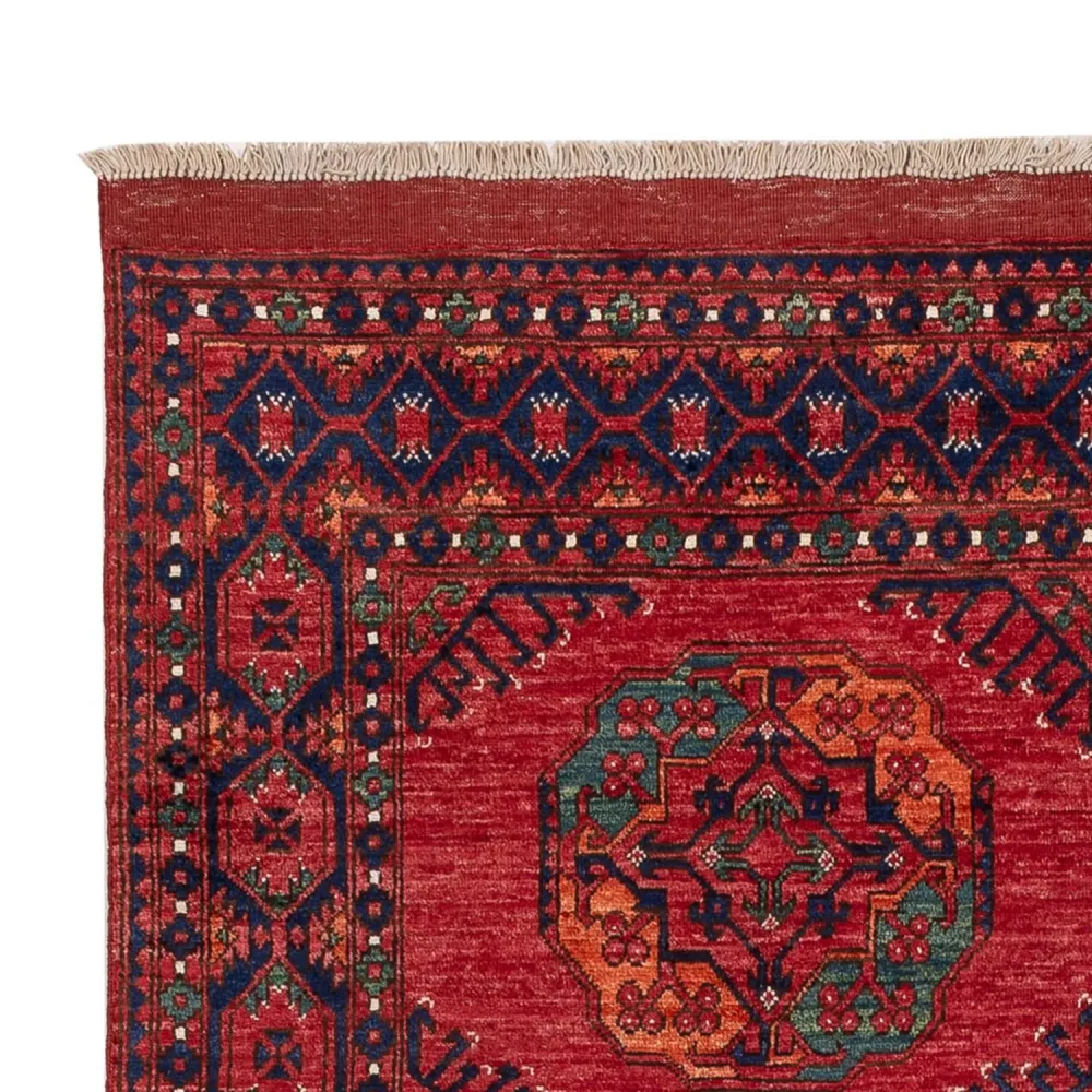 Afghanske tepper - Kunduz - 234 x 176 cm - rød