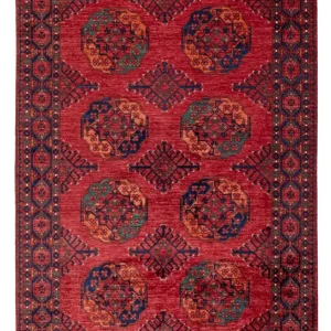 Afghanske tepper - Kunduz - 234 x 176 cm - rød