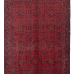 Afghanske tepper - Kunduz - 234 x 178 cm - rød