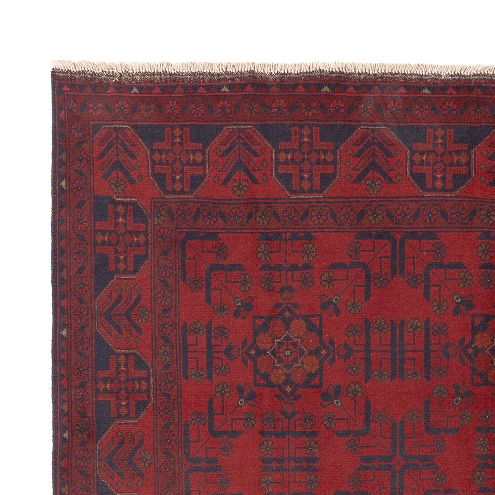 Afghanske tepper - Kunduz - 234 x 178 cm - rød
