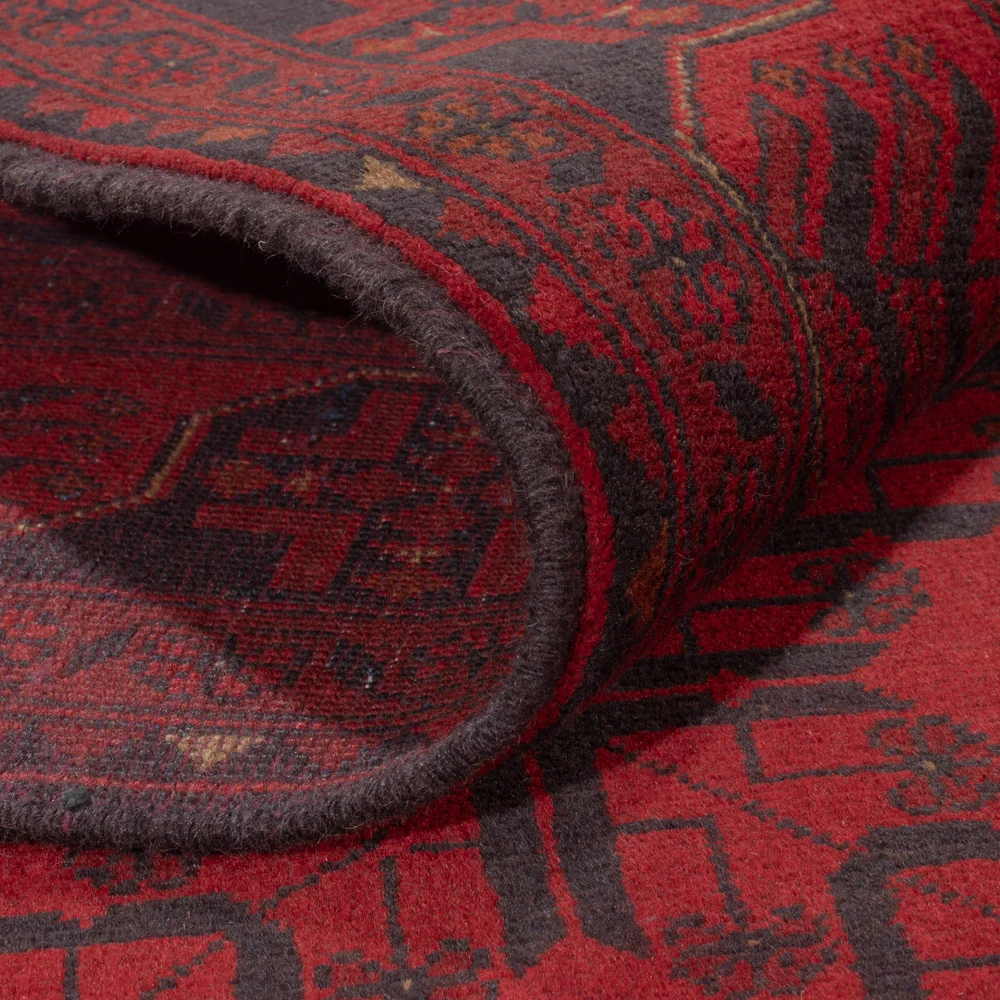 Afghanske tepper - Kunduz - 234 x 178 cm - rød