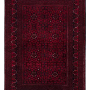 Afghanske tepper - Kunduz - 235 x 164 cm - mørk rød