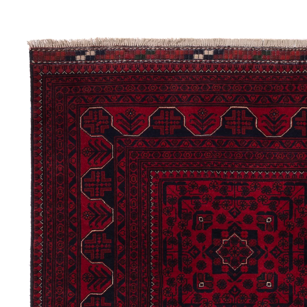 Afghanske tepper - Kunduz - 235 x 164 cm - mørk rød