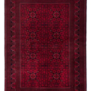 Afghanske tepper - Kunduz - 235 x 167 cm - mørk rød