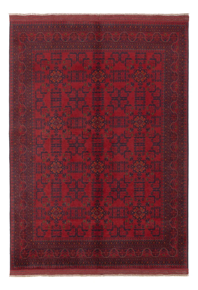 Afghanske tepper - Kunduz - 235 x 169 cm - rød