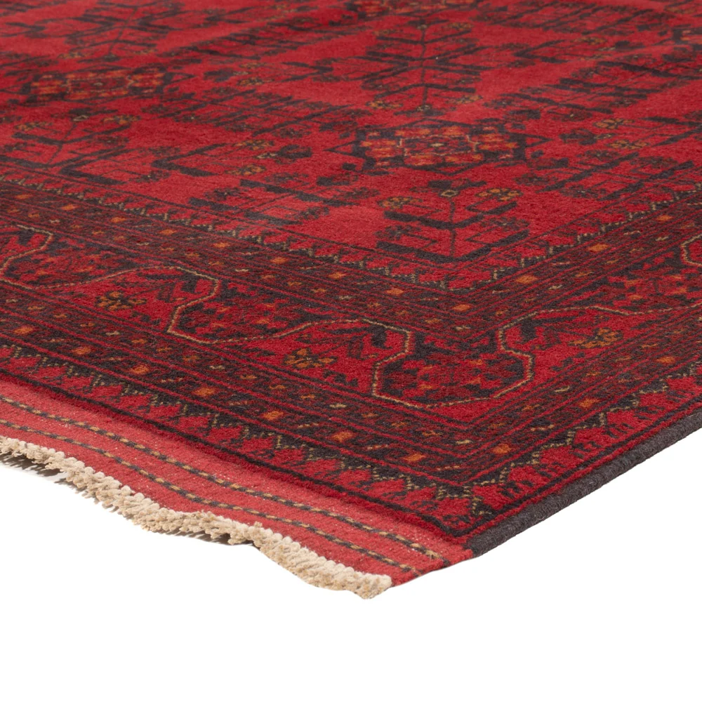Afghanske tepper - Kunduz - 235 x 169 cm - rød