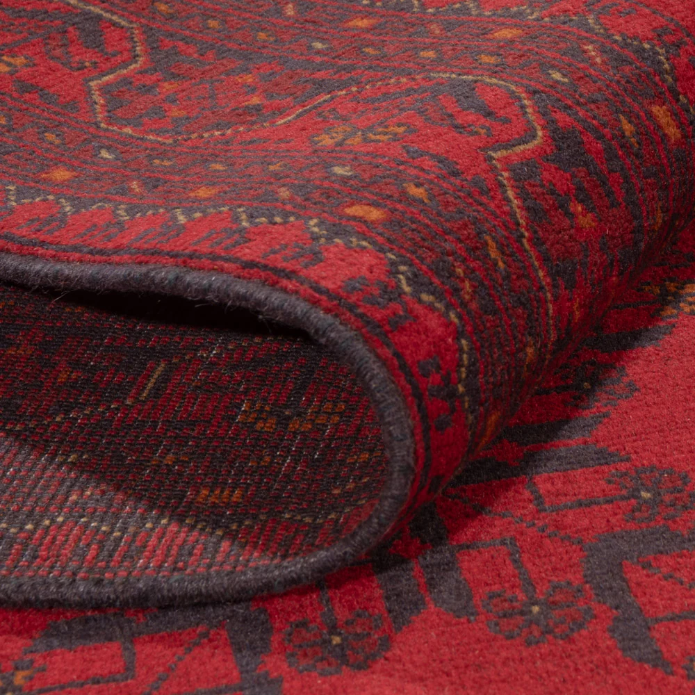 Afghanske tepper - Kunduz - 235 x 169 cm - rød
